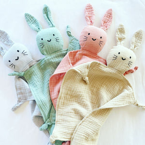 Bookywoo Baby Soothers Organic Cotton Bunny Comforter