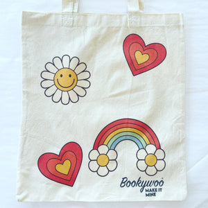 Bookywoo Make it Mine Book Bag - Flower Power