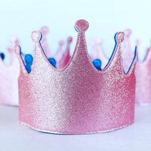 Bookywoo Sparkle Glitter Party Crowns - 5 Pack